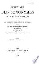 Dictionnaire des synonymes de la langue française