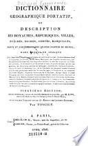 Dictionnaire geographique portatif, ou description des royaumes, republiques, villes, .. 20. ed. ... Trad. de la l'anglais sur la 13e. ed. de Laurent Eschard. Par Vosgien