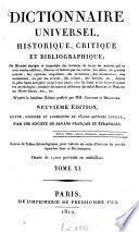 Dictionnaire universel, historique, critique, et bibliographique