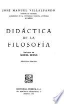 Didáctica de la filosofía