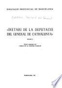 Dietari de la Deputació del General de Cathalunya