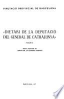 Dietari de la Diputació del General de Cathalunya