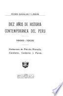 Diez años de historia contemporánea del Perú, 1899-1908