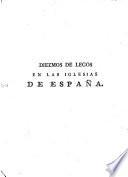 Diezmos de Legos en las Iglesias de España