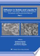 Diffusion in Solids and Liquids VI