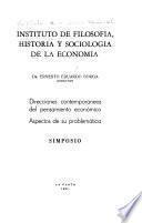 Direcciones contemporáneas del pensamiento económico
