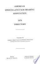 Directory - American Speech-Language-Hearing Association