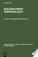 Disarmament Terminology