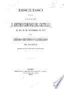Discurso pronunciado el día 26 de noviembre de 1872 en el Ateneo Científico y Literario de Madrid