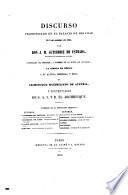 Discurso pronunciado en el palacio de Miramar el 3 de octubre de 1863
