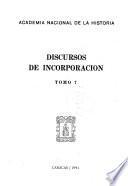 Discursos de incorporación: 1980-1991