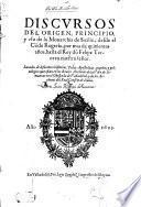 Discursos del origen, principio y uso de la Monarchia di Sicilia