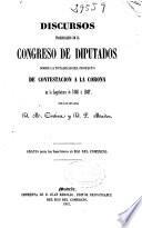 Discursos pronunciados en el Congreso de diputados sobre la totalidad del proyecto de contestación á la corona en la legislatura de 1846 á 1847