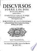 Discursos sobre los dos novissimos. gloria e infierno