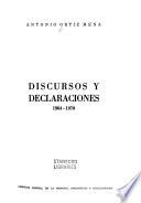 Discursos y declaraciones: 1964-1970