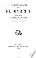Disertación sobre el divorcio