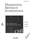 Dissertation Abstracts International