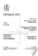 District Census Handbook: Firozpur