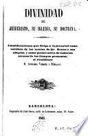 Divinidad de Jesucristo, su iglesia, su doctrina