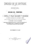 División del territorio de la Península é Islas Baleares y Canarias en distritos electorales para diputados á Cortes
