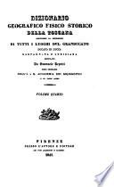 Dizionario geografico, fisico, storico della Toscana