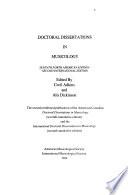 Doctoral Dissertations in Musicology