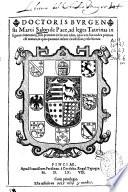 Doctoris Burgensis Marci Salon de Pace ad Leges Taurinas insignes com[m]entarij