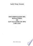 Documentación del Monasterio de San Salvador de Oña: 1285-1310
