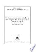 Documentos de investigación hidrológica