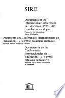 Documentos de las Conferencias de Educación, 1979-1986