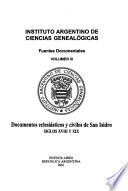 Documentos eclesiásticos y civiles de San Isidro