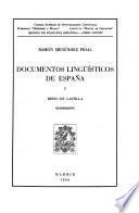 Documentos lingüísticos de España: Reino de Castilla