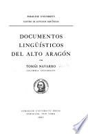 Documentos lingüísticos del alto Aragón
