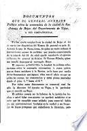 Documentos que el general Andrade publíca sobre la evacuacion de la ciudad de San Antonio de Bejar, etc