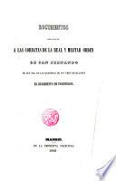 Documentos relativos a las Corbatas de la R. y M. Orden de San Fernando