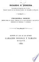 Documentos sobre limites de los Estados-Unidos de Colombia