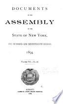 Documents of the Assembly of the State of New York