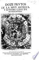 Doze Frutos de la Muy Antigua y Ilustre Casa de Bournonville