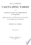 Dr. A.L. Crelle's Calculating Tables