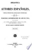 Dramaticos contemporaneos de Lope de Vega