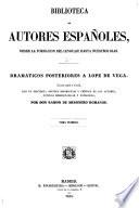 Dramáticos posteriores a Lope de Vega