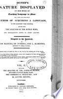 Dufief's Nature Displayed in Her Mode of Teaching Language to Man; Or, A New ... Method of Acquiring a Language ...