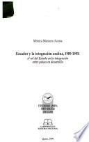 Ecuador y la integración andina, 1989-1995