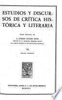Edición nacional de las Obras completas. Con un prólogo del Excmo. Sr. D. José Ibáñez Martín: Estudios y discursos de crítica histórica y literaria