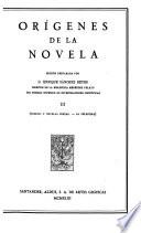 Edición nacional de las obras completas de Menéndez Pelayo: Orígenes de la novela