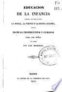 Educación de la infancia dividida en tres partes