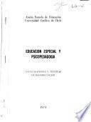 Educación especial y psicopedagogía