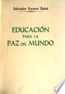 Educación para la paz del mundo