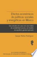 Efectos económicos de políticas sociales y energéticas en México