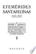 Efemérides santafecinas, 1527-1927